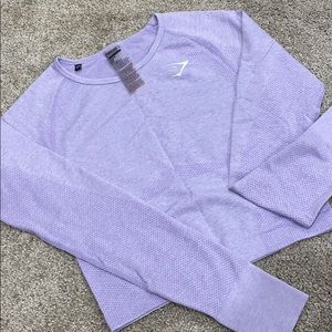 GYMSHARK BRAND NEW CROP LONG SLEEVE